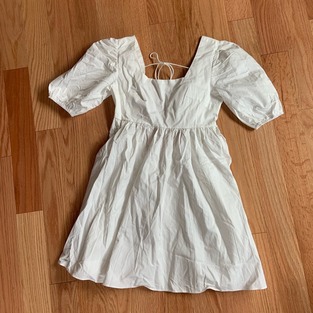 White babydoll dress
